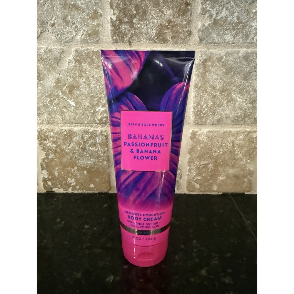 Bath & Body Works BAHAMAS Passionfruit Banana Flower Ultimate Body Cream 8 oz